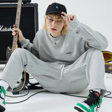オーバーフィットスウェットシャツ/OVERFIT SWEAT SHIRT-MELANGE GREY