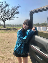 lustrous windbreaker jacket