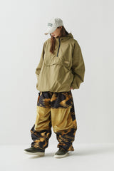 コージーフーデッドアノラックジャケット/BSR2223FWJK083 COZY HOODED ANORAK JACKET KHAKI