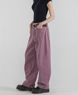 （UNISEX）ダーツピンタックカラーデニム