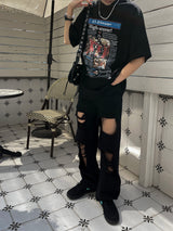 Attention News Paper Short Sleeve T Shirt (2color)
