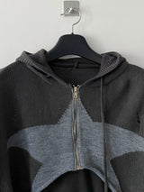 Marco crop knit zip up