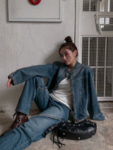 (UNISEX) ハンターボヘミアンデニムパンツ