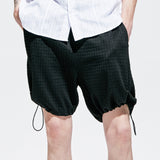 2ウェイワッフルハーフバンディングパンツ / 2way waffle half banding pants black