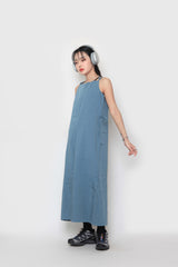 ロングスリットスリーブレスドレス / long slit sleeveless dress