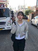 Camila stripe zip up