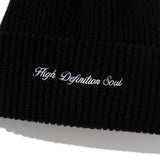 CURSIVE LOGO BEANIE - BLACK (6642968658038)