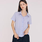 シアサッカーストライプシャツ / SEERSUCKER STRIPE SHIRT (BLUE)