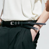 レイヤードストラップシンウェスタンベルト / layered strap thin western belt