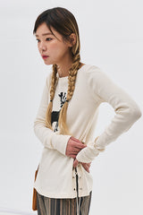 ディアアイレットTシャツ/Dear eyelet t (2 colors)
