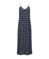 ネイビーチェック&ペイズリードレス / navy check & paisley dress (4506538246262)