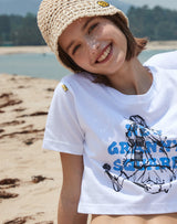 コットン ペーパー ニット バケットハット / COTTON PAPER KNIT BUCKETHAT BEIGE