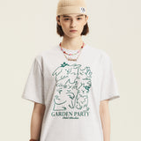 ガーデンパーティー図面Tシャツ/ Garden Party Drawing T-shirt - 5COLOR