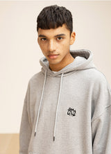 GRATING EMBLEM OVERSIZED HOODIE