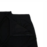 212-unbalance ribbon slit skirt (6564764844150)