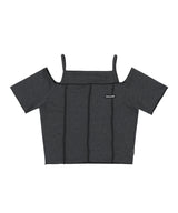 [NF] CUT-OUT OFF SHOULDER (BLACK)_F23QB483