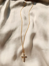 Gaia Cubic Cross Necklace (6586342015094)