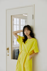 レイヤードリボンワンピース / layered ribbon onepiece yellow