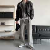 LMN Rectangle Short Hooded Bomber Jacket (3 colors)