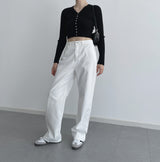 Miss Daily V-Neck Cropped Cardigan [4 colors]