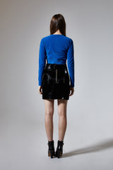 Faux Leather Mini Skirt