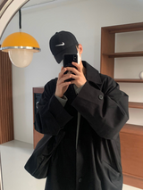 Nus. Black Mac Coat(봄 가을)
