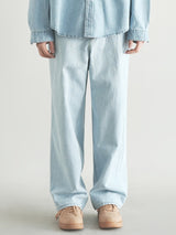 スロップワイドデニムパンツ / M198 SLOP WIDE DENIM PANTS_LIGHT BLUE
