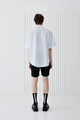 DOBLE HOLDER STRIPE HALF SHIRT SKY BLUE (6566862880886)