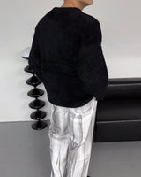 RU2219 Loop Angora Round Knitwear (4 colors)