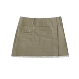 Minimal layered cotton skirt