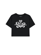 2フューリアスクラブクロップTシャツ / 2 FURIOUS CLUB CROP T-SHIRT BLACK