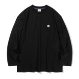 Boring day Smile Wappen long Sleeve T55 Black (6614928425078)