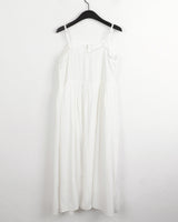 ロシトンビンテージマザーオブパールボタンノースリーブロングワンピース / Roshton vintage mother-of-pearl button sleeveless long dress