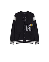 M PATCH VARSITY CARDIGAN BLACK (6691449143414)