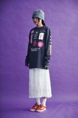 レースフリルロングスカート