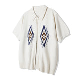 チマヨパターンニットカーディガン / CHIMAYO PATTERN KNIT CARDIGAN CREAM