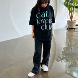 キャットラバーズクラブミントレタリングTシャツ / CAT LOVERS CLUB MINT LETTERING T-SHIRTS(3 COLORS)