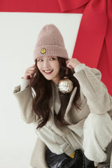 SM:]E PATCH BEANIE PINK MELANGE (6639323414646)
