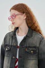 FLOWER DENIM JACKET