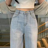 アクアデニムワイドパンツ