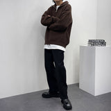 ラムウールタートルネックセミジップ / UN Ramswool Turtleneck Semi Zip-Up (4 colors)