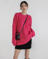 (UNISEX) サイレンスウールオーバーニット