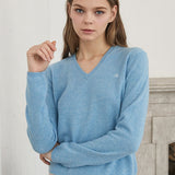 100%cashmere v neck basic top_scani blue (6653689954422)