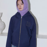 VOLUME HOOD ZIPUP_NAVY