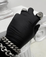 [BLESSEDBULLET]vintage silver curve chain link bracelet_13mm (6562941730934)