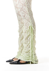 レースシャーリングレギンス / LACE SHIRRING LEGGINGS
