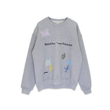 Beautiful Than Flowers Sweatshirts / Grey