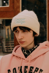 Soft Angora Ivory Beanie [Unisex]