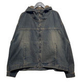 (UNISEX) インアワーウォッシングフードデニムジャケット