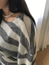 Dot stripe T 